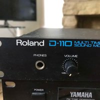 used 1988 - 1991 Roland D-110 Multi Timbral Sound Module Black