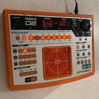 used 2000s Roland D2 Groovebox Orange
