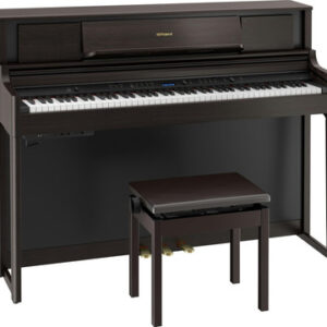Roland LX705-DR Upright Digital Piano in Dark Rosewood - Image 4