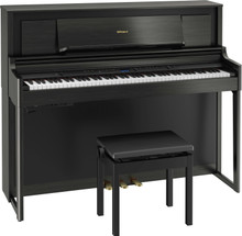 Roland LX706-CH Upright Digital Piano in Charcoal Black - Image 3