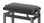 Stagg Rise & Fall Piano Stool with Velvet Top in Matt Black - Image 2