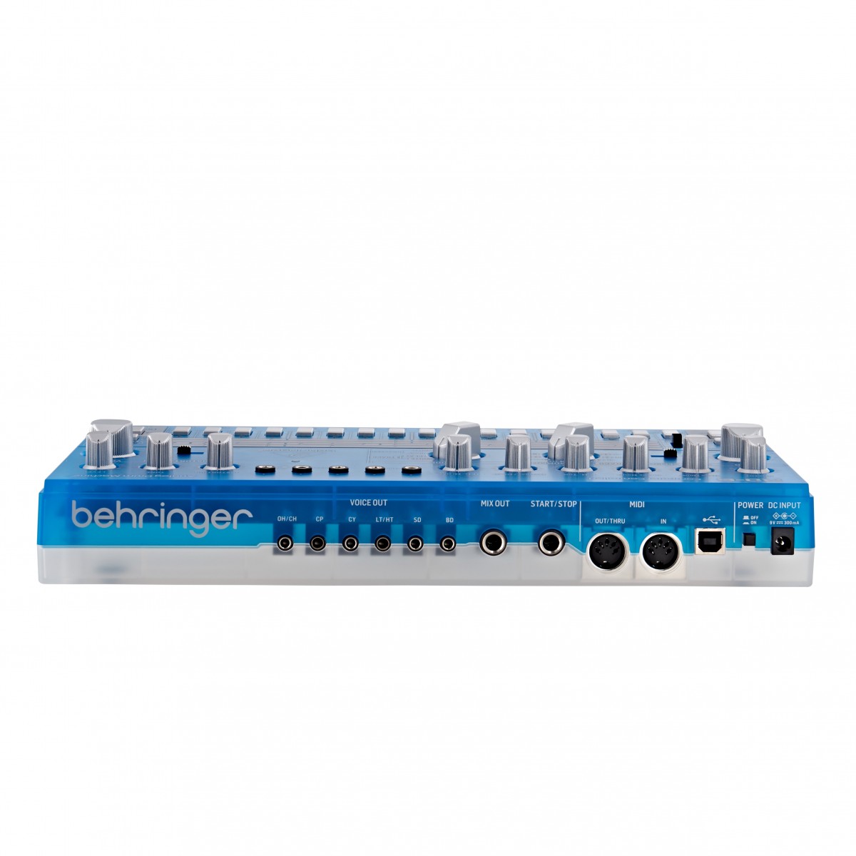 Behringer RD-6 Drum Machine Transparent Blue - Image 3
