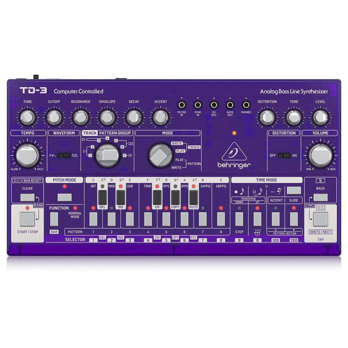Behringer TD-3 Analog Bass Line Synthesizer Purple