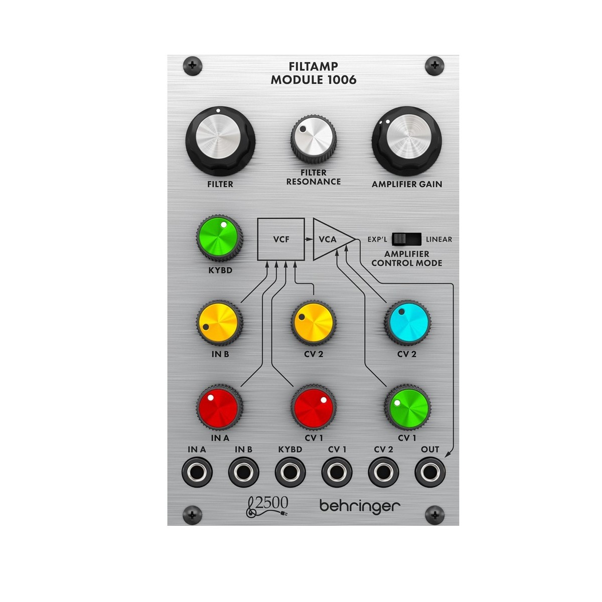 Behringer 1006 24dB Low-Pass VCF and VCA (16HP)