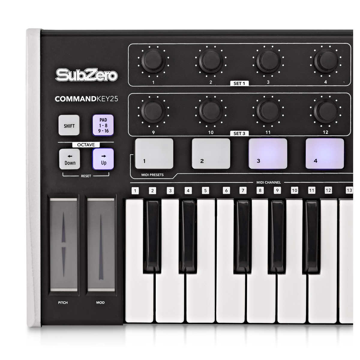 SubZero CommandKey25 Universal MIDI Controller MIDI Controller - Image 3