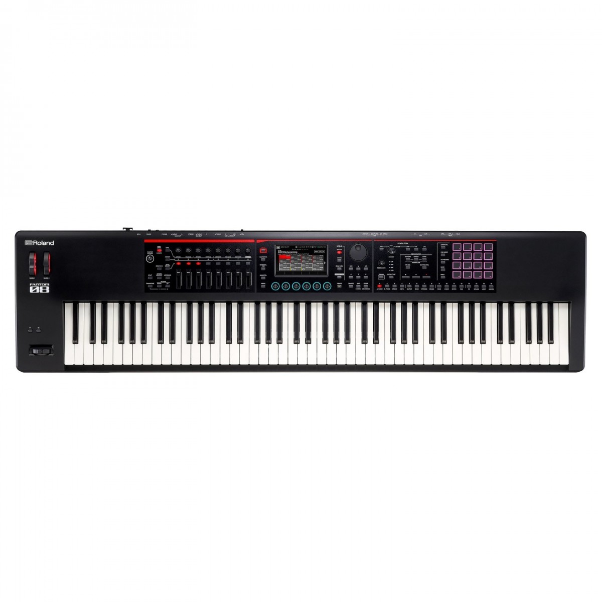 Roland Fantom-08 Synthesizer Keyboard Live Performance Bundle - Image 3