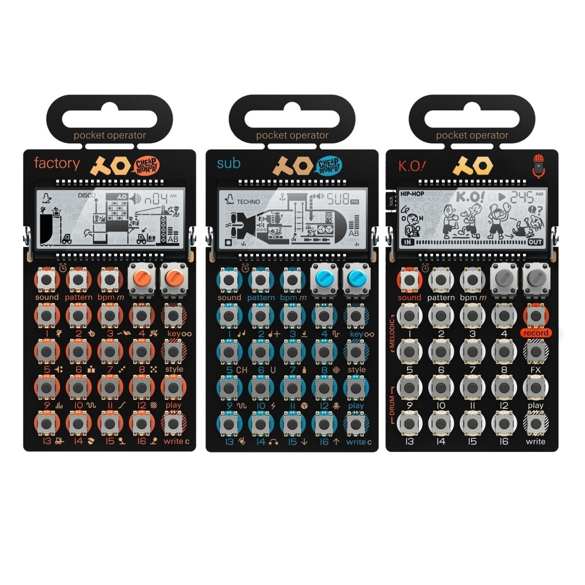 Teenage Engineering PO-16 PO-14 and PO-33 Bundle (Lead Bass and Sample)