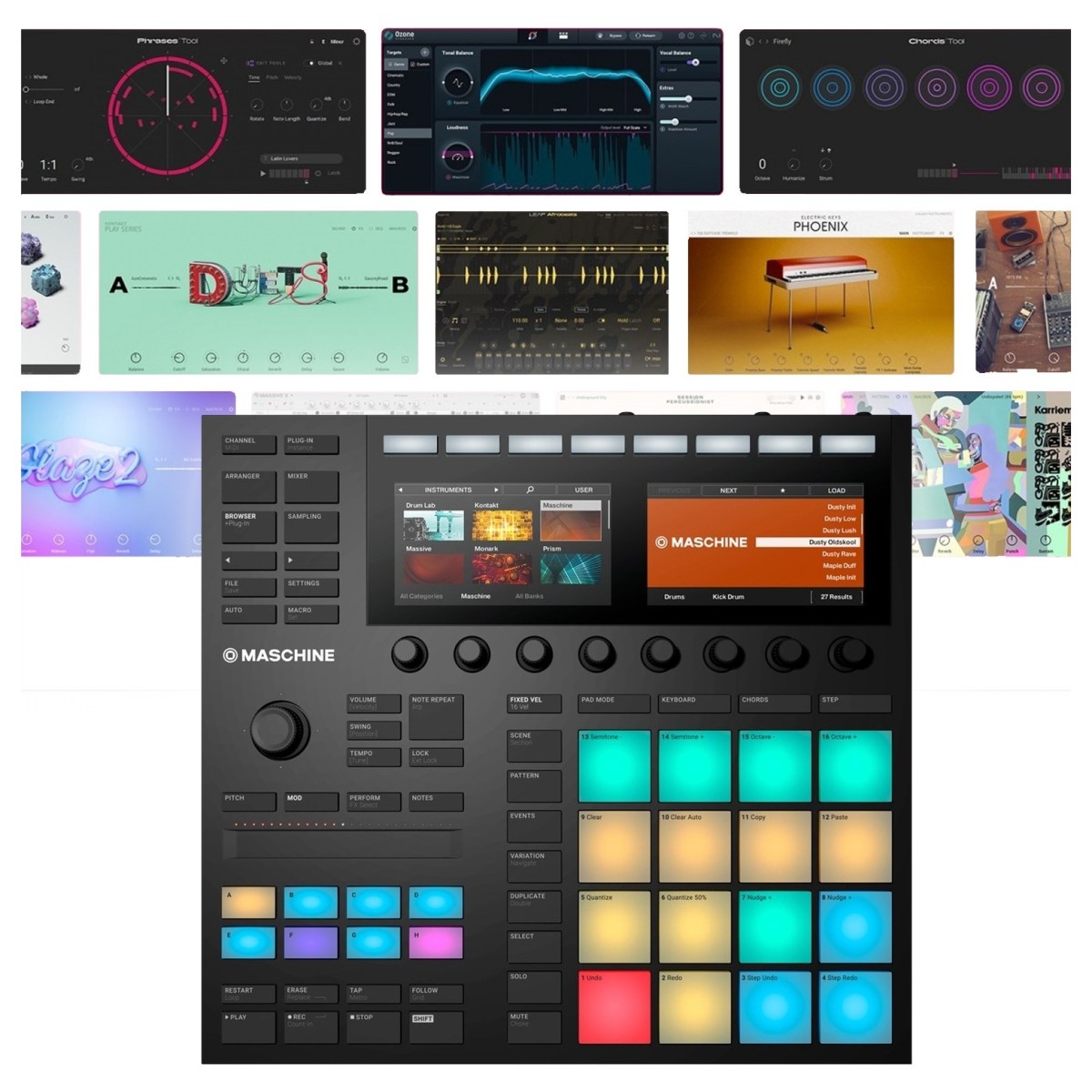 Native Instruments Maschine MK3 with Upgrade to Komplete 15 Standard MIDI Controller