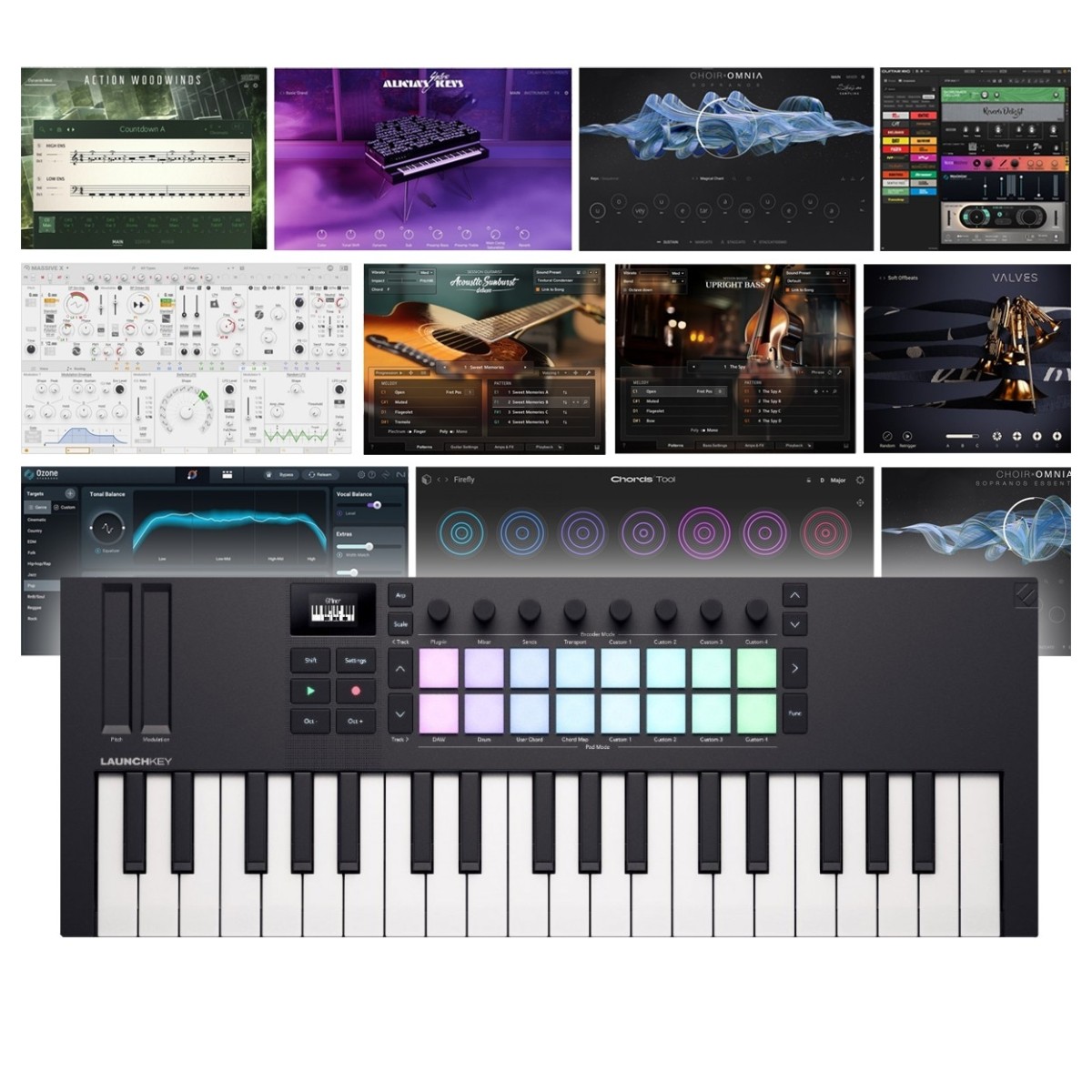 Novation Launchkey Mini 37 MK4 With Komplete 15 Ultimate Upgrade for Komplete Select (Boxed) MIDI Controller