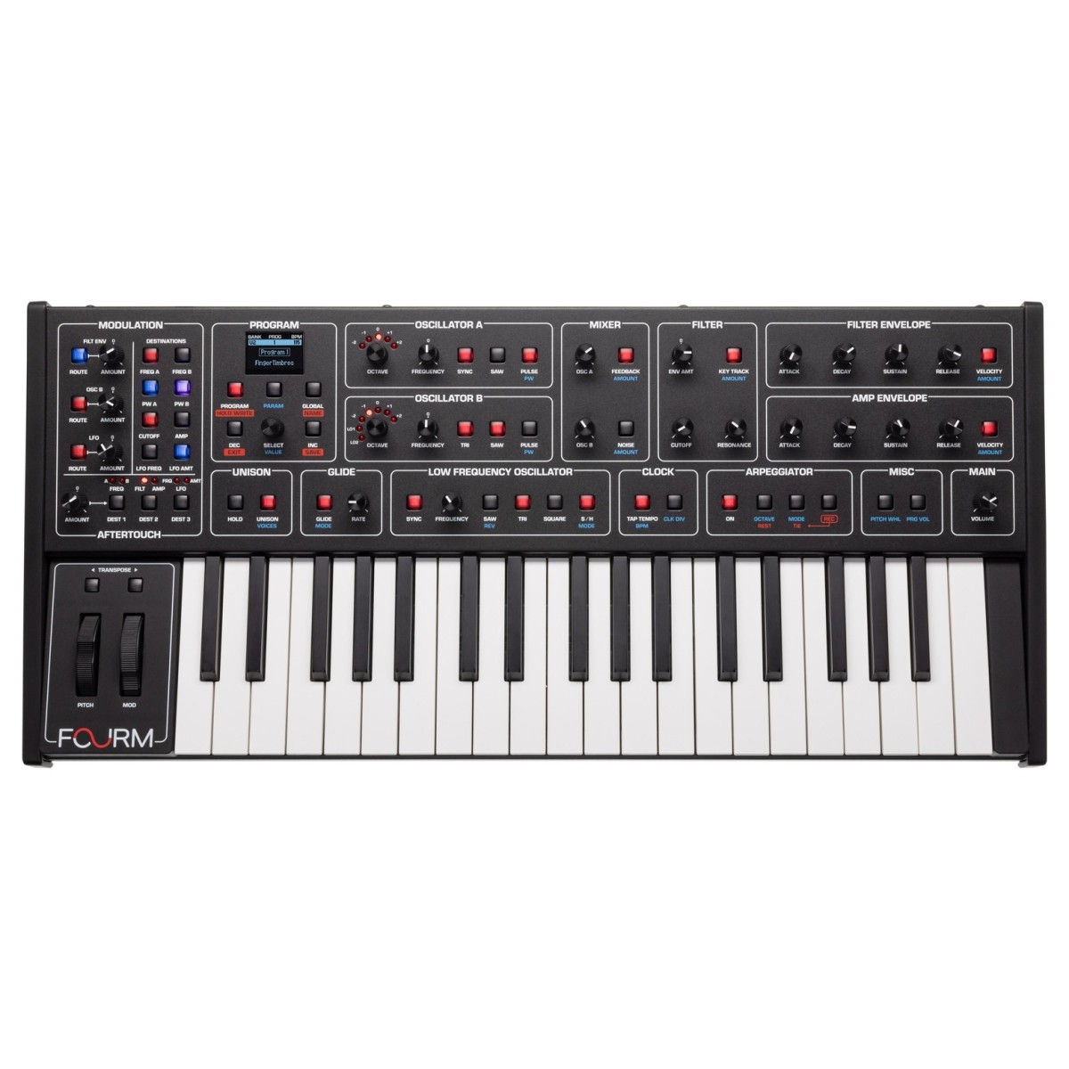 Sequential Fourm 4-Voice Analog Synthesizer