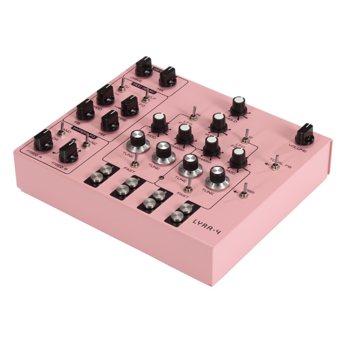 SOMA Laboratory Lyra-4 Analog Synthesizer Pink - Image 3