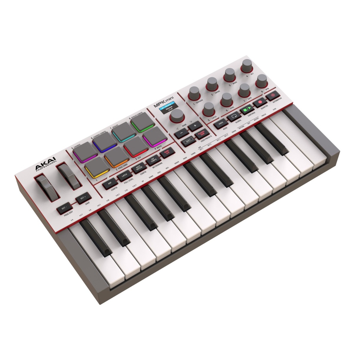 Akai Professional MPK Mini MK4 Compact MIDI Keyboard & Pad Controller Grey MIDI Controller - Image 3
