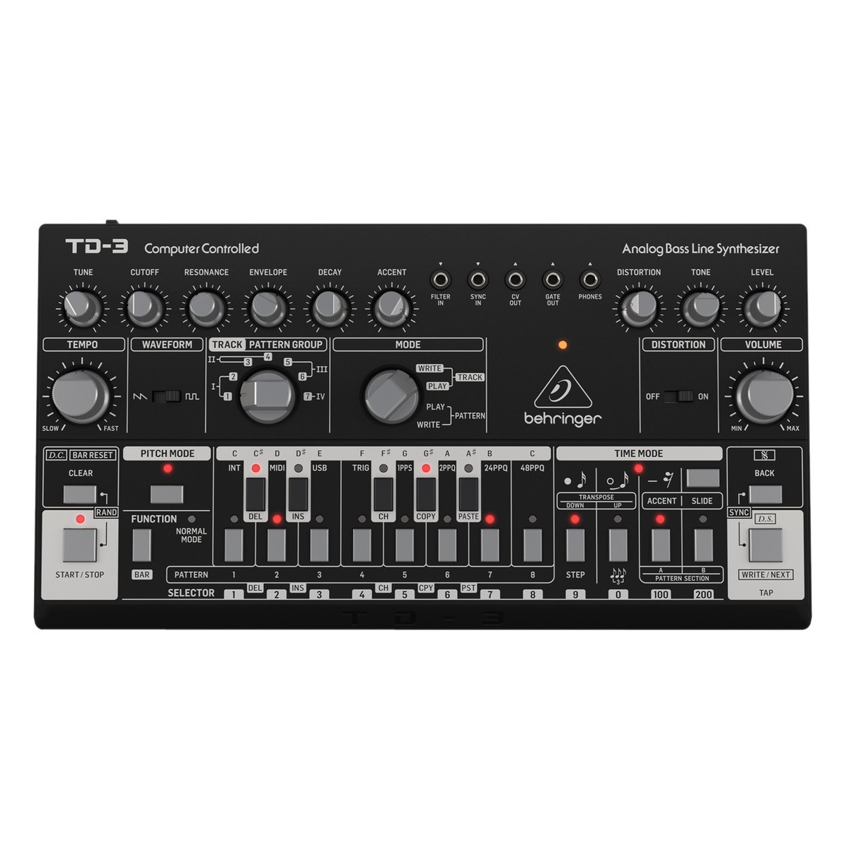 Behringer TD-3-BK Analog Bass Line Synthesizer Black