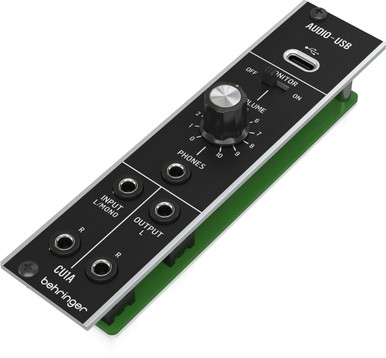 Behringer CU1A Ultra-Low Latency 2 In/2 Out USB/Audio Interface for Eurorack Module