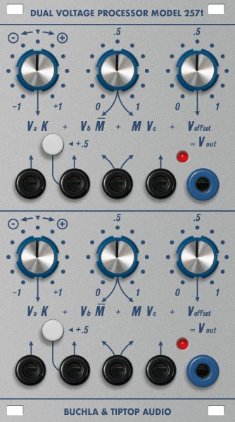 Buchla & Tiptop Audio 257t Dual Voltage Processor