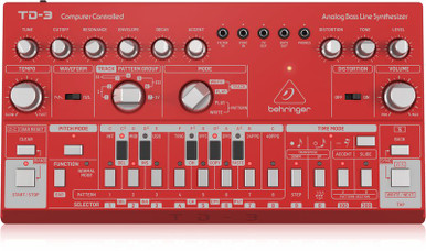 Behringer TD-3 Analogue Bass Line Synthesizer in Red