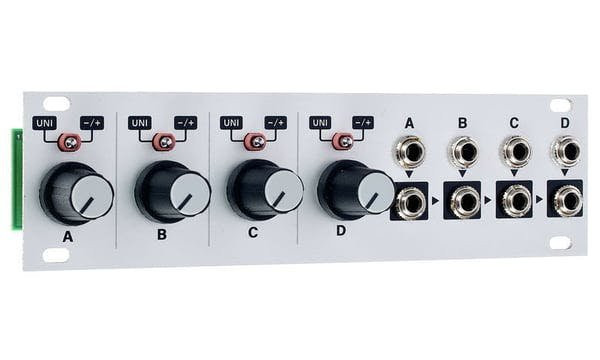 Intellijel Quadratt 1U - Quad Attenuverter - Eurorack Module