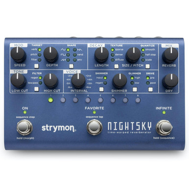 Strymon NightSky Time-Warped Reverberator Pedal