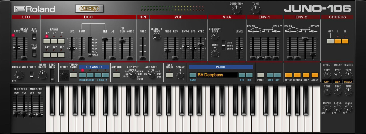 Roland Cloud Juno-106 Virtual Instrument Plugin - Lifetime Key