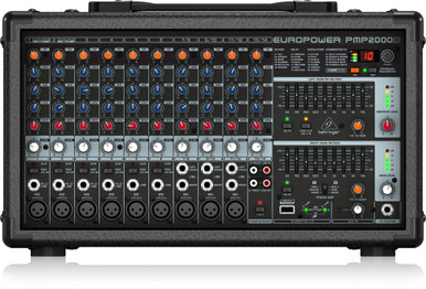 Behringer PMP2000D 2000-Watt 14-Channel Powered Mixer with Klark Teknik Multi-FX Processor