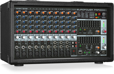 Behringer PMP2000D 2000-Watt 14-Channel Powered Mixer with Klark Teknik Multi-FX Processor - Image 2