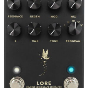 Walrus Audio Lore Reverse Soundscape Generator FX Pedal in Black