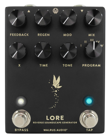 Walrus Audio Lore Reverse Soundscape Generator FX Pedal in Black