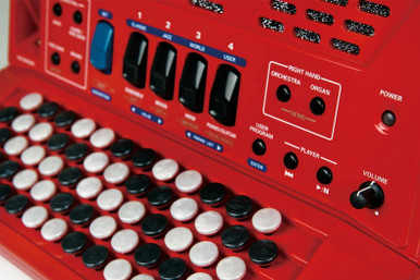 Roland FR-1x Compact V-Accordion Button in Red - Image 2