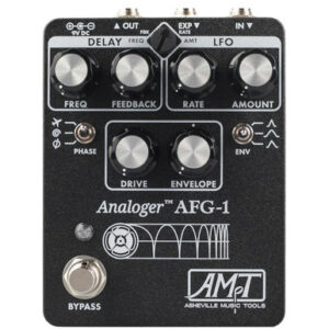 Asheville Music Tools AFG-1 Dynamic Analogue Flanger Pedal in Textured Black