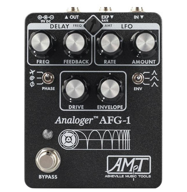 Asheville Music Tools AFG-1 Dynamic Analogue Flanger Pedal in Textured Black