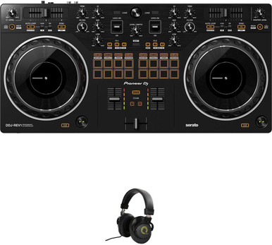 Pioneer DDJ-REV1 Bundle With Headphones