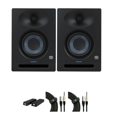 Presonus Eris Studio 4 Monitor Bundle With Foam Speaker Pads and Cables