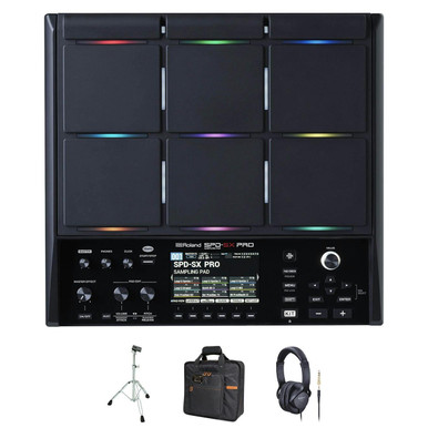 Roland SPDSXPRO Sampler Percussion Pad with Stand, Bags and Headphones