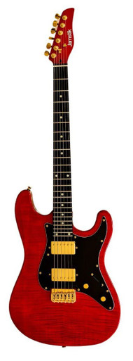 Jamstik Deluxe MIDI Guitar In Red with Black Pickguard - Image 2