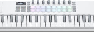 Novation Launchkey Mini 37 MK4 MIDI Keyboard & Controller in White - Image 1