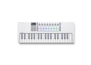 Novation Launchkey Mini 37 MK4 MIDI Keyboard & Controller in White - Image 2