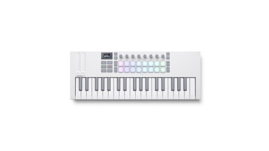 Novation Launchkey Mini 37 MK4 MIDI Keyboard & Controller in White
