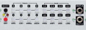 Intellijel Steppy 1U 4x64 Gate/Trigger Sequencer Eurorack Module - Image 1