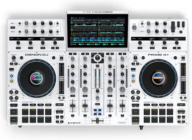 Denon DJ PRIME 4+ Standalone DJ System White - Image 1