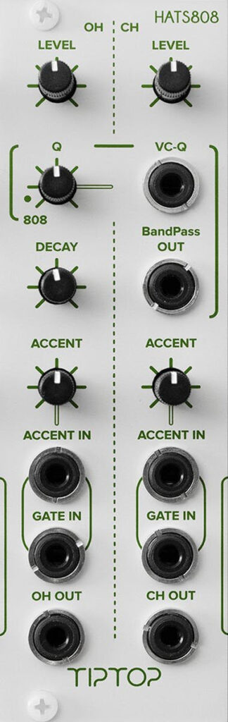 TipTop Audio - HATS808 TR808 Hi-Hats Drum Generator