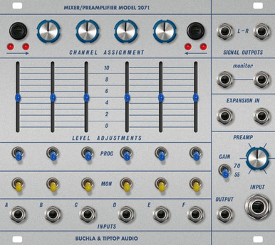 Buchla & Tiptop Audio 207t Mixer/Preamplifier