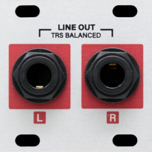 Intellijel Stereo Line Out Jacks 1U Dual TRS Jack Output Eurorack Module - Image 4
