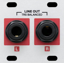 Intellijel Stereo Line Out Jacks 1U Dual TRS Jack Output Eurorack Module - Image 2