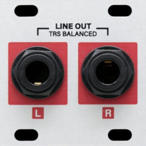 Intellijel Stereo Line Out Jacks 1U Dual TRS Jack Output Eurorack Module - Image 1