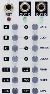 Intellijel Steppy 4x64 Gate/Trigger Sequencer Eurorack Module - Image 1