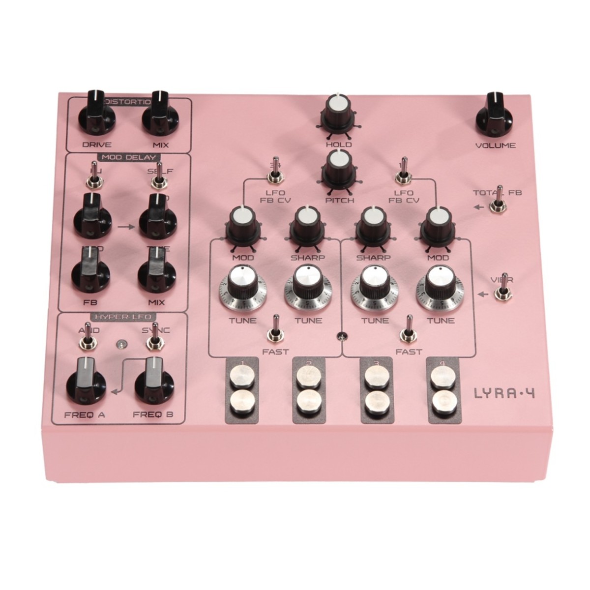 SOMA Laboratory Lyra-4 Analog Synthesizer Pink - Image 4