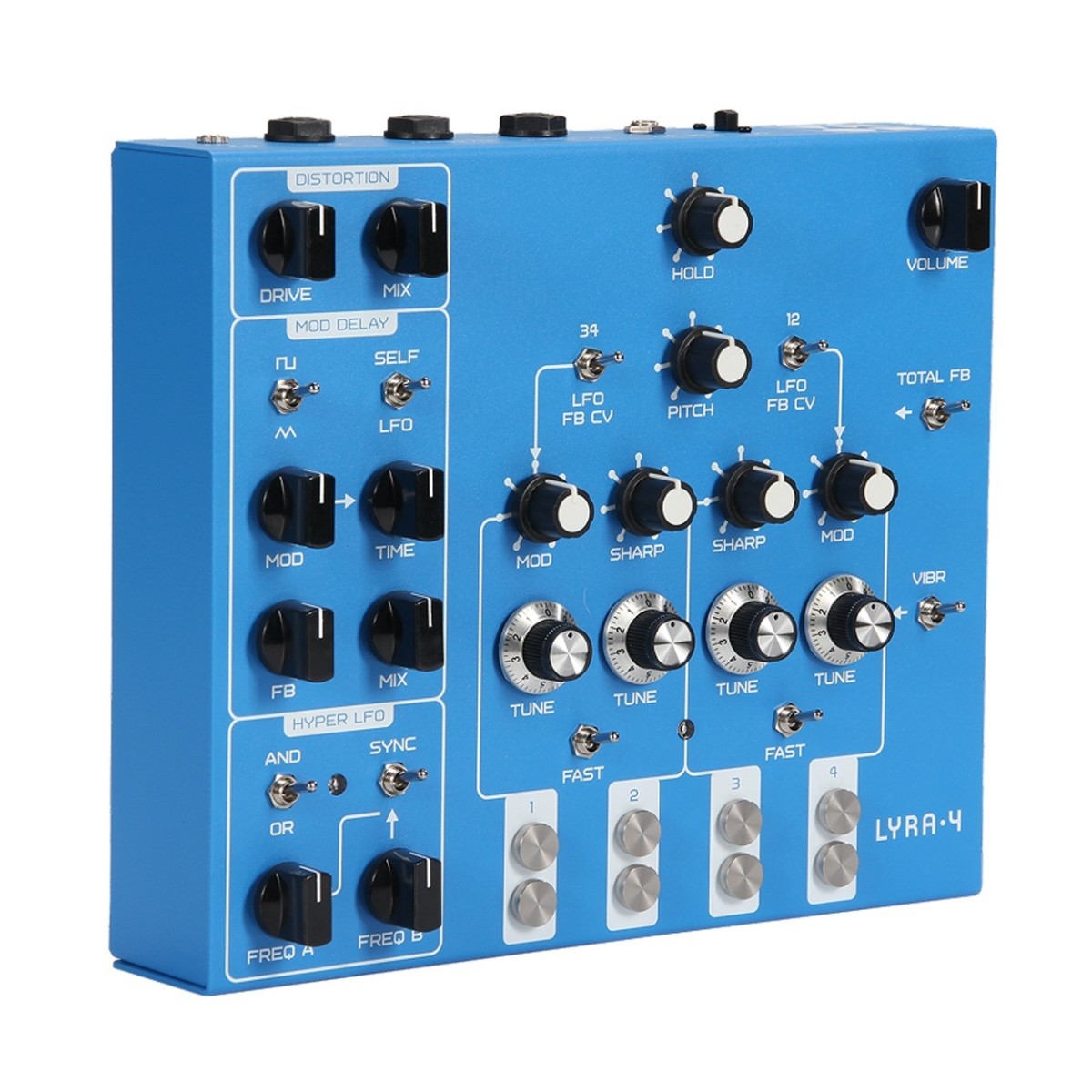 SOMA Laboratory Lyra-4 Analog Synthesizer Zanzibar Blue - Image 2