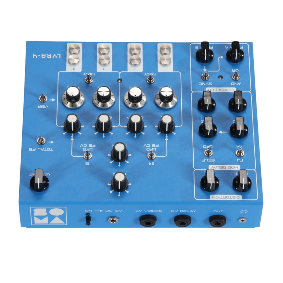 SOMA Laboratory Lyra-4 Analog Synthesizer Zanzibar Blue - Image 4