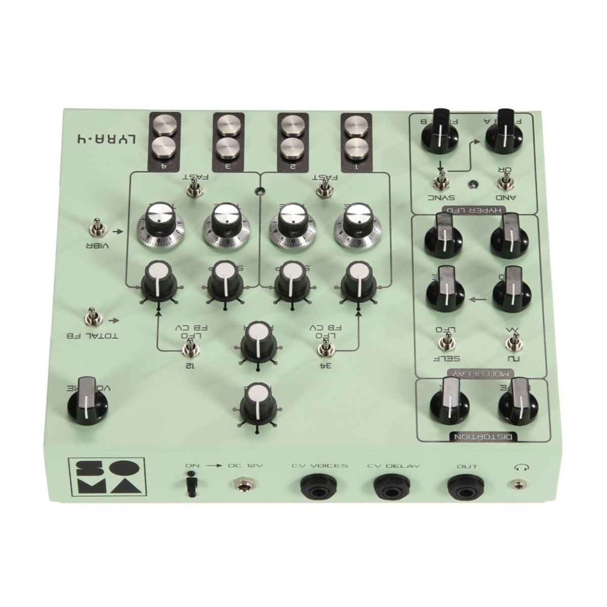 SOMA Laboratory Lyra-4 Analog Synthesizer Green - Image 4