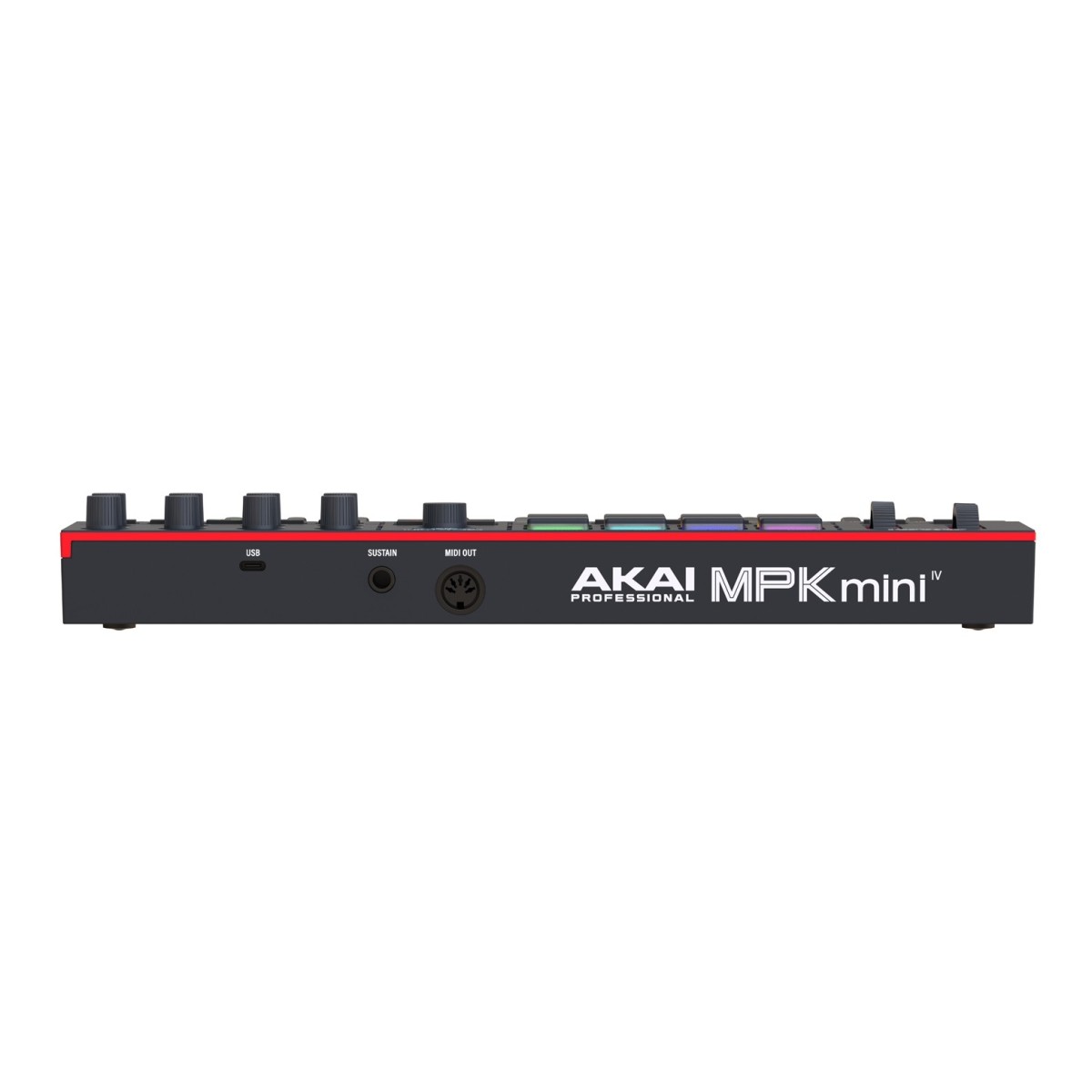 Akai Professional MPK Mini MK4 Compact MIDI Keyboard & Pad Controller Black - Image 3